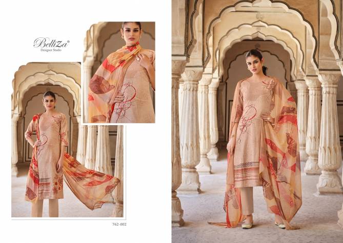 Meraki By Belliza Printed Cotton Dress Material Catalog
